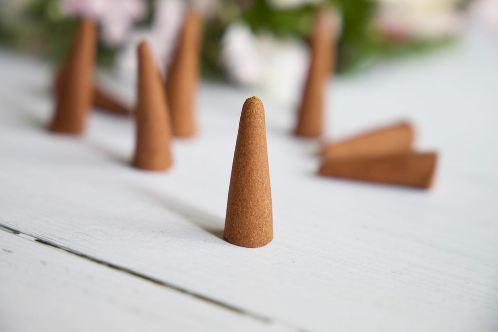 Hydrangea incense cones