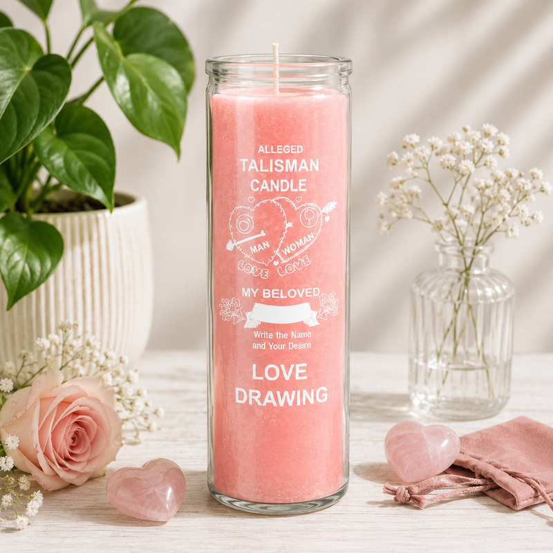 Love Drawing Candle | 7 Day Pink Attraction Candle – Esoteric Aroma