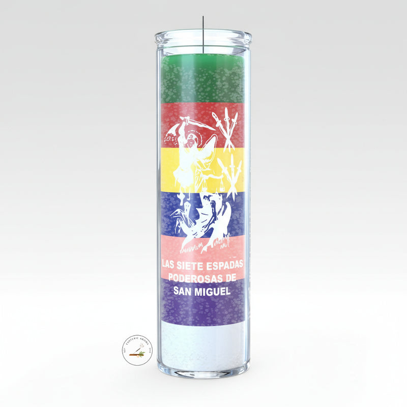 7 Powerful Swords of St. Michael 7 Day Candle | Protection