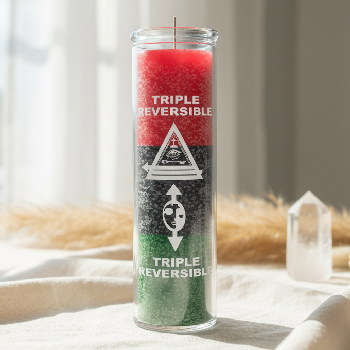 Triple Reversible 7 Day Ritual Candle – Esoteric Aroma