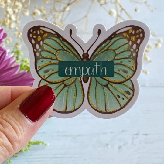 Empath butterfly sticker gift for highly sensitive people