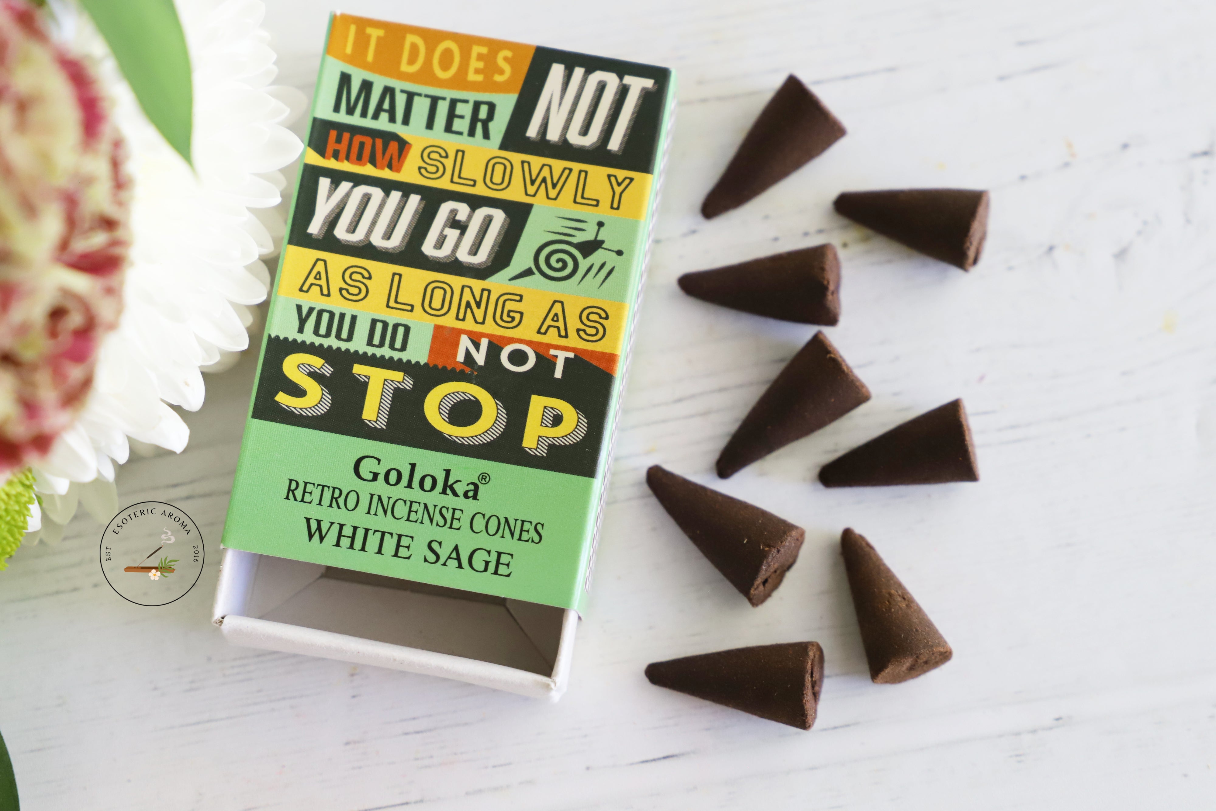 Goloka white sage incense cones cleansing gift