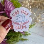 Find your calm sticker