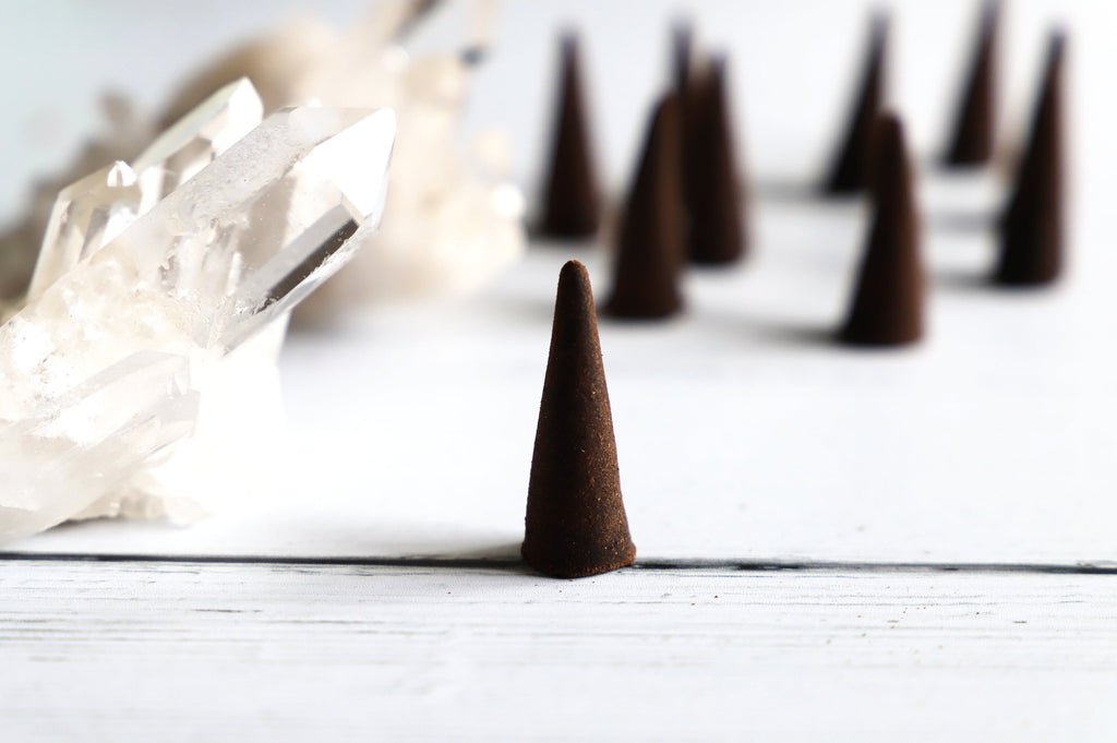 Copal incense cone