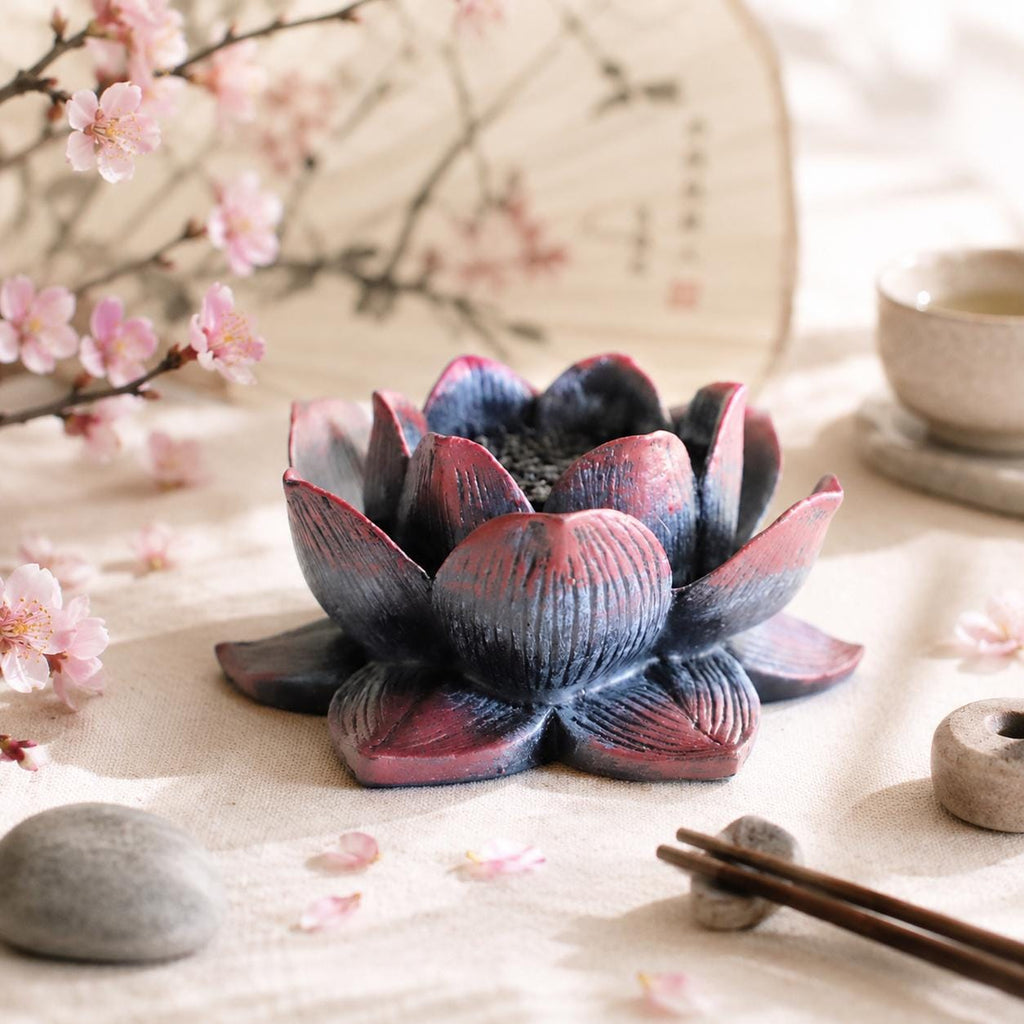 Lotus Blossom Multi Stick Incense Holder | Yoga Decor – Esoteric Aroma
