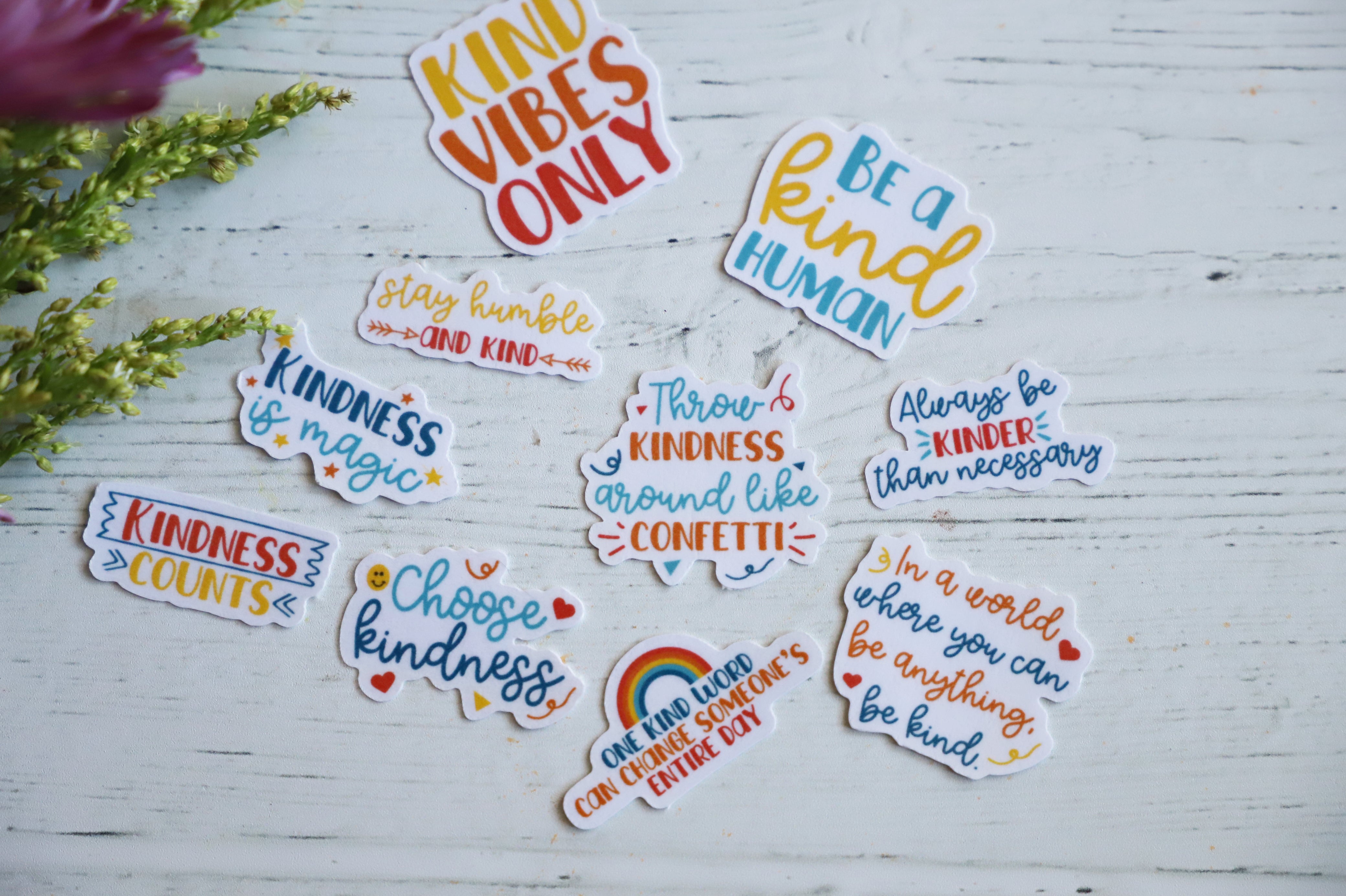 Confetti Motivational Stickers