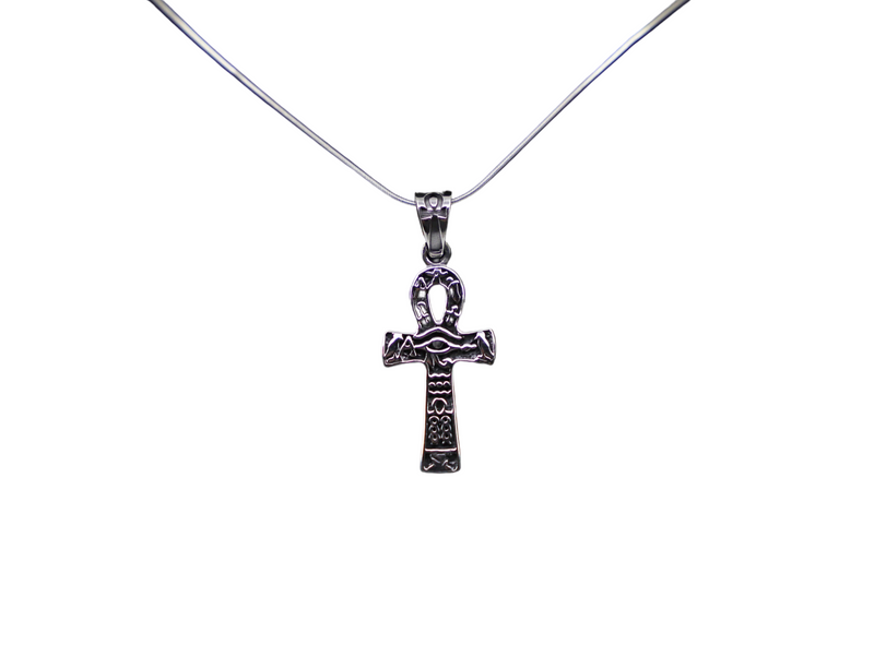 Egyptian Ankh Sterling Silver Pendant Necklace – Spiritual Life Symbol Jewelry