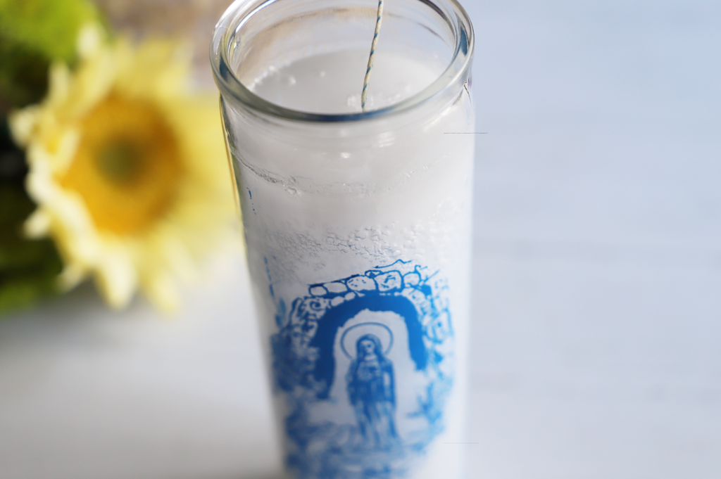 Our Lady of Lourdes ritual candle