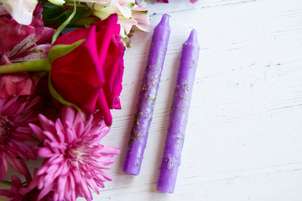 Psychic ritual candle set