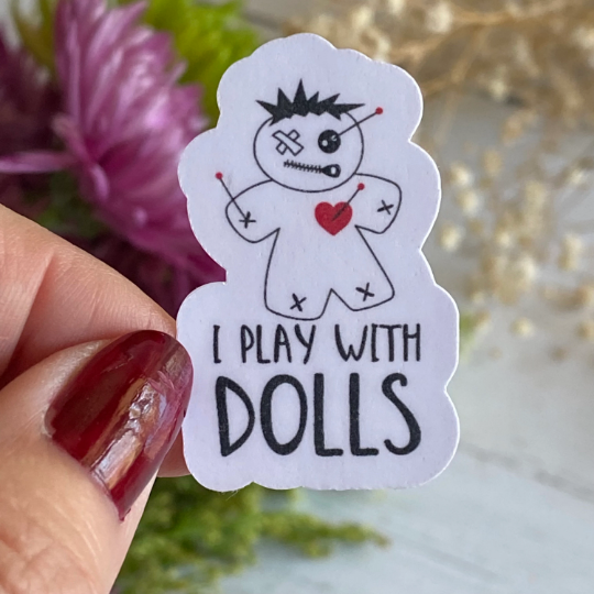 i play with dolls sticker
