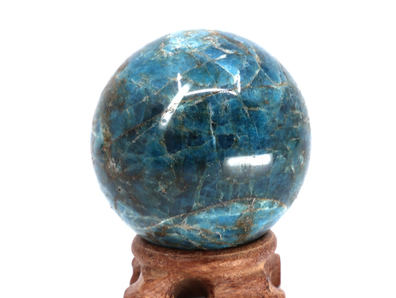 Blue Apatite crystal sphere - Esoteric Aroma