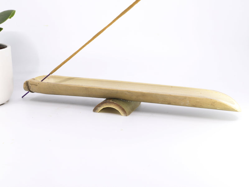 Bamboo incense holder