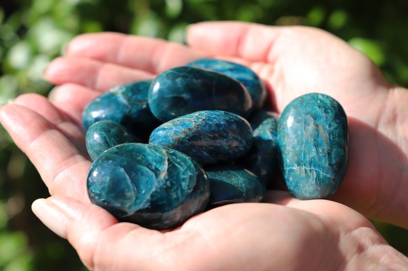 Blue Apatite pebbles