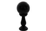 Black Glass crystal ball with stand