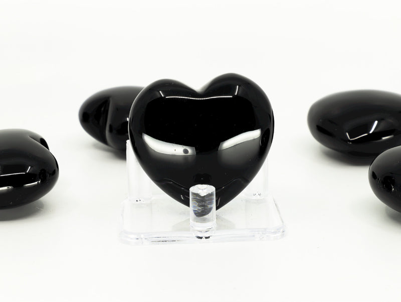 Black Obsidian puffy heart - Esoteric Aroma