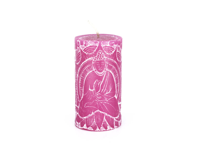 Buddha and Lotus flower candle set