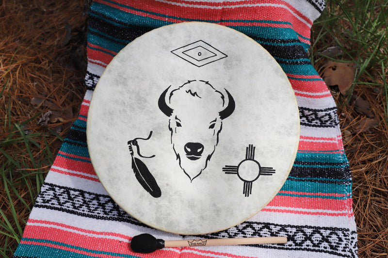 White Buffalo ceremonial drum