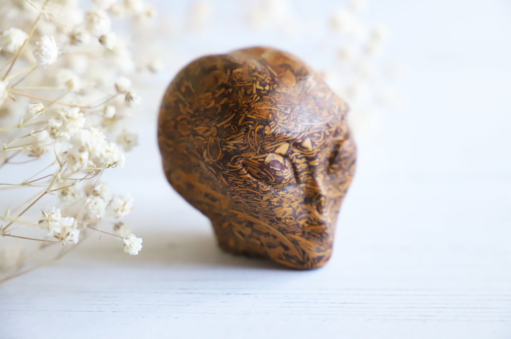 Elephant Skin Jasper Star Being crystal skull