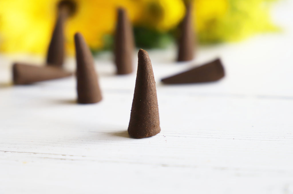 Energizing incense cones