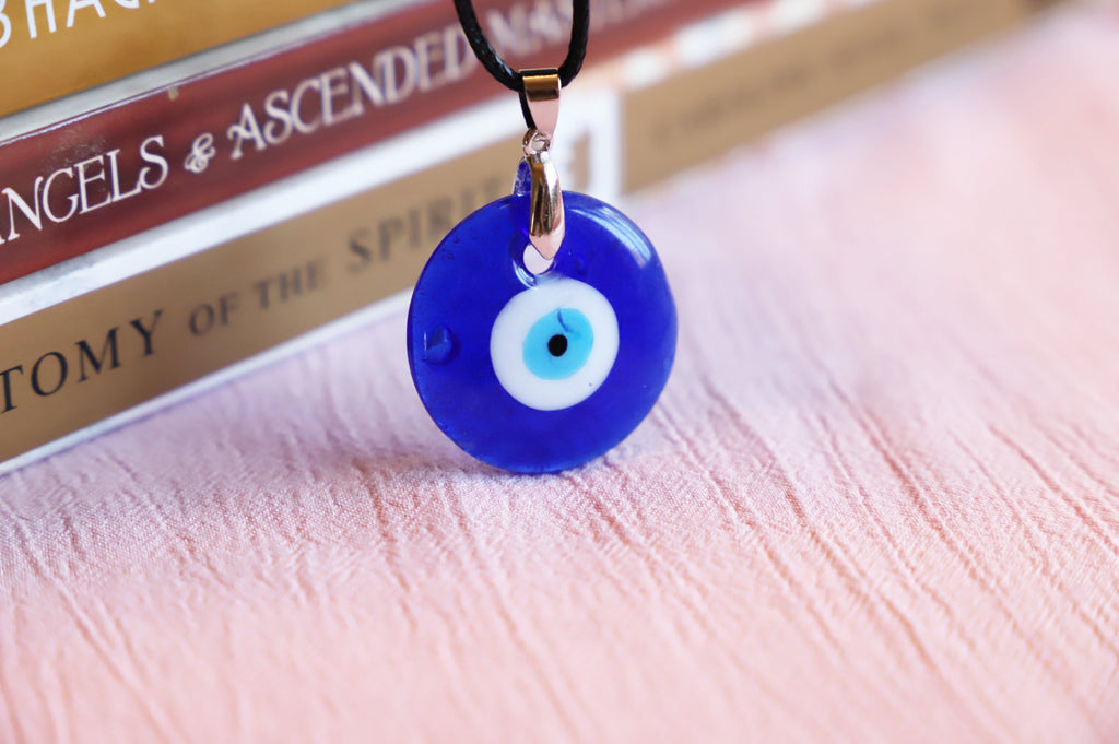 Evil Eye necklace with black cord