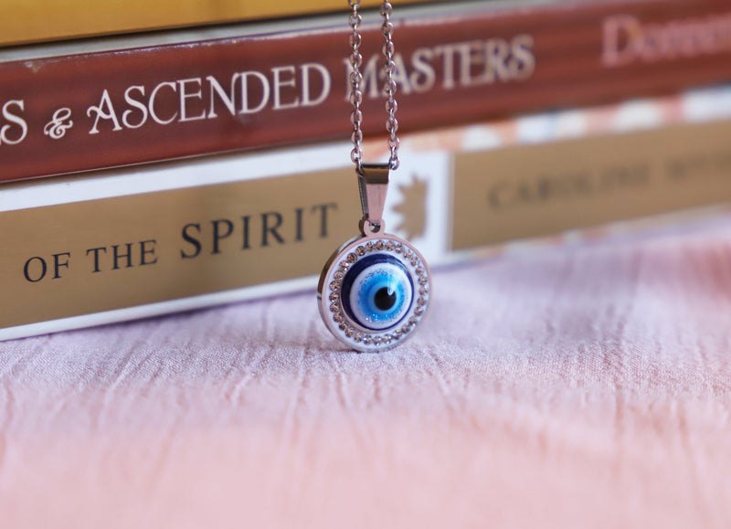 Evil Eye necklace with gems