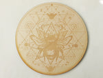 Bumblebee wood crystal grid - Esoteric Aroma