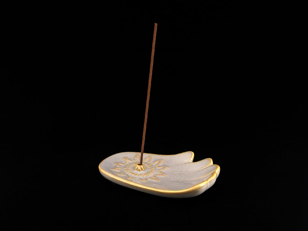 Ceramic hand incense holder - Esoteric Aroma