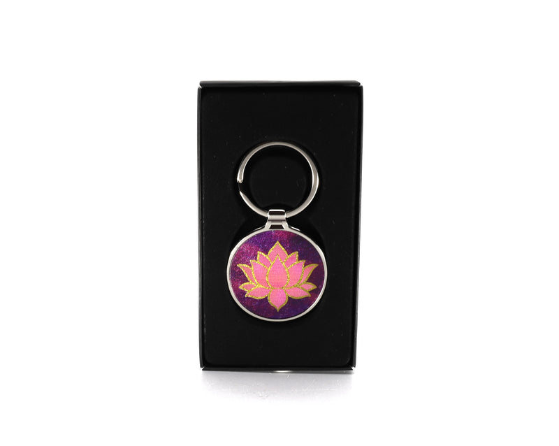 Pink Lotus keychain