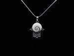 Shiva Eye Fatima Hand gemstone necklace