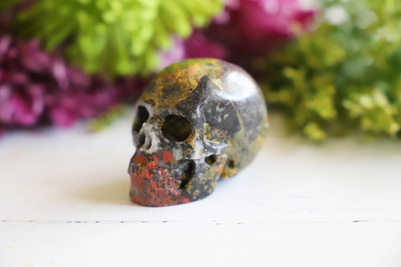Orpiment Realgar crystal skull