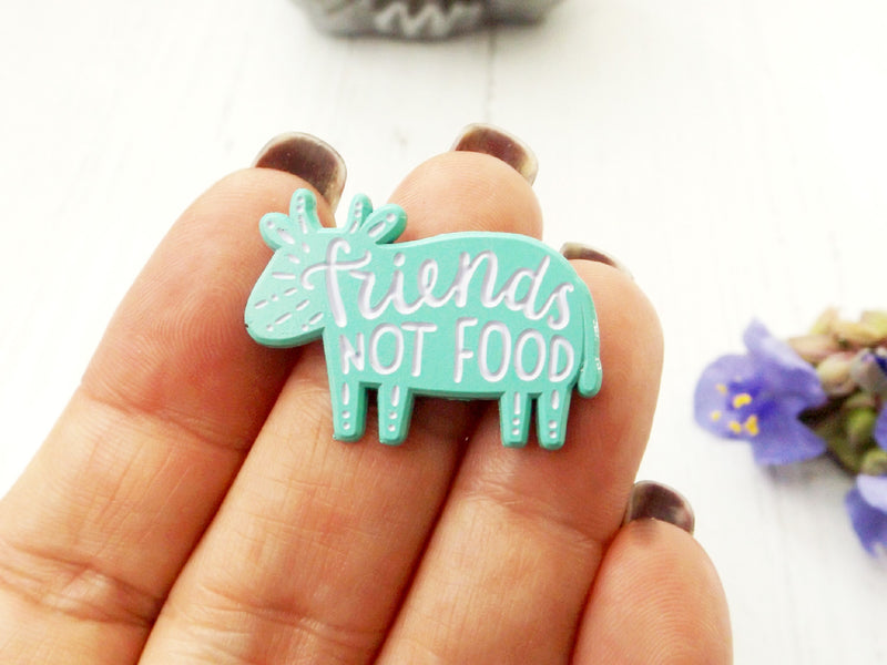 Friends Not Food enamel pin - Esoteric Aroma