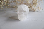 Selenite crystal skull