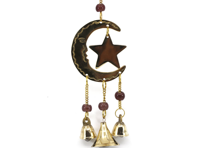 Moon and Star brass chime
