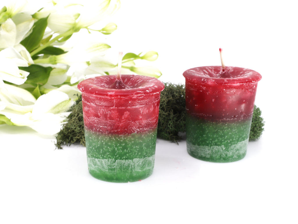 Bayberry & Dragons Blood votive candle