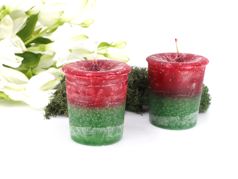 Bayberry & Dragons Blood votive candle