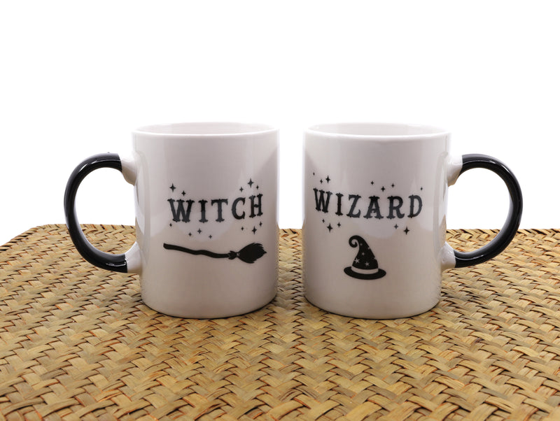 Witch & Wizard coffee cup set