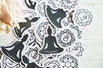 Zen meditation sticker pack